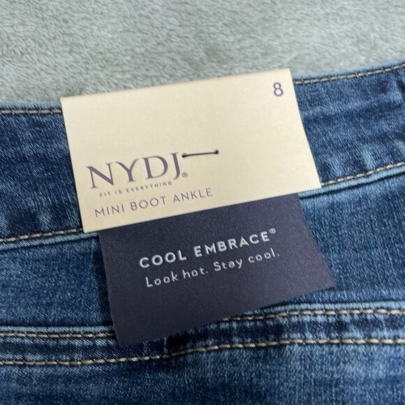 NYDJ Billie Mini Boot Cool Embrace Jeans Ankle High-Rise Womens Size 8 a0815 - Picture 6 of 12